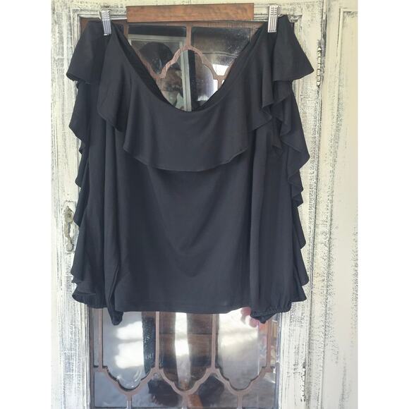 Anthropologie Off-The-Shoulder Ruffle Top - New XL - Picture 5 of 5
